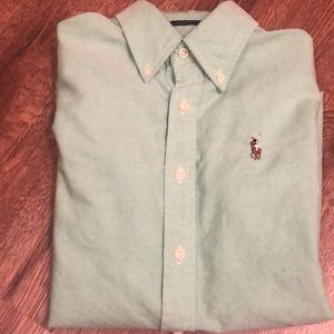 Mint Green Ralph Lauren Classic Fit Oxford